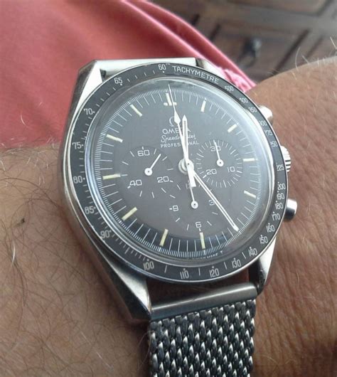 omega speedmaster on mesh bracelet|omega speedmaster bracelet reference.